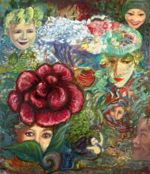 'The Emotional Garden' - Oil on Board, Natalie J Cheetham
