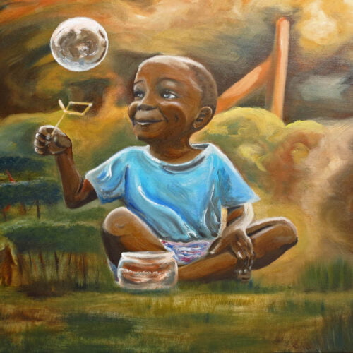 'Oohhh Bubbles' - Oil on Canvas, Natalie J Cheetham
