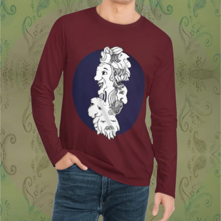 organic long shirt sweater for men