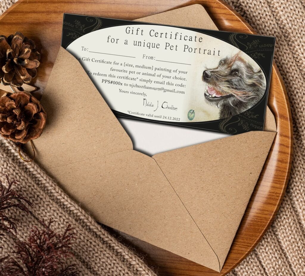 Gift Certificate for a Pet Portrait